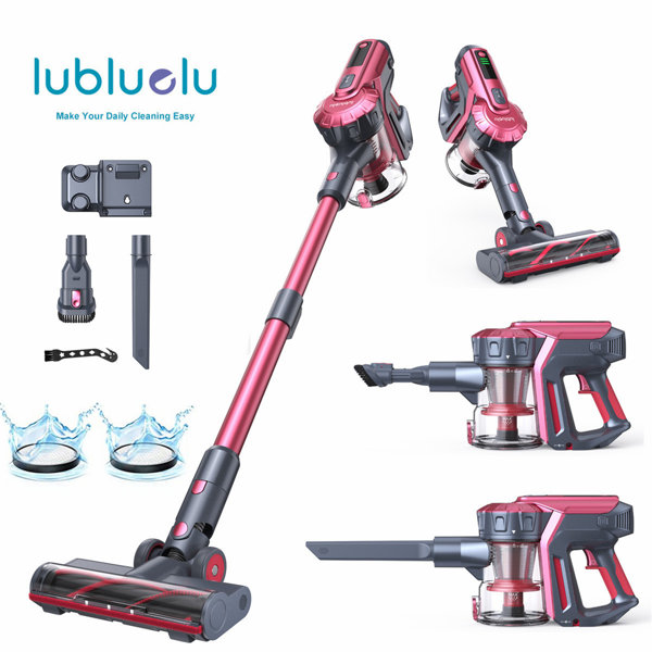 Lubluelu Cordless Bagless Stick Vacuum Cleaner 25Kpa 265W Stick Cleaner For Carpet Pet Hair